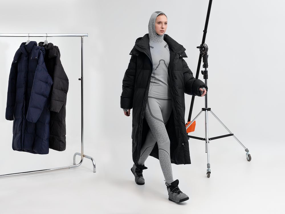 Пуховик унисекс Kapsula, серый арт.15790.10