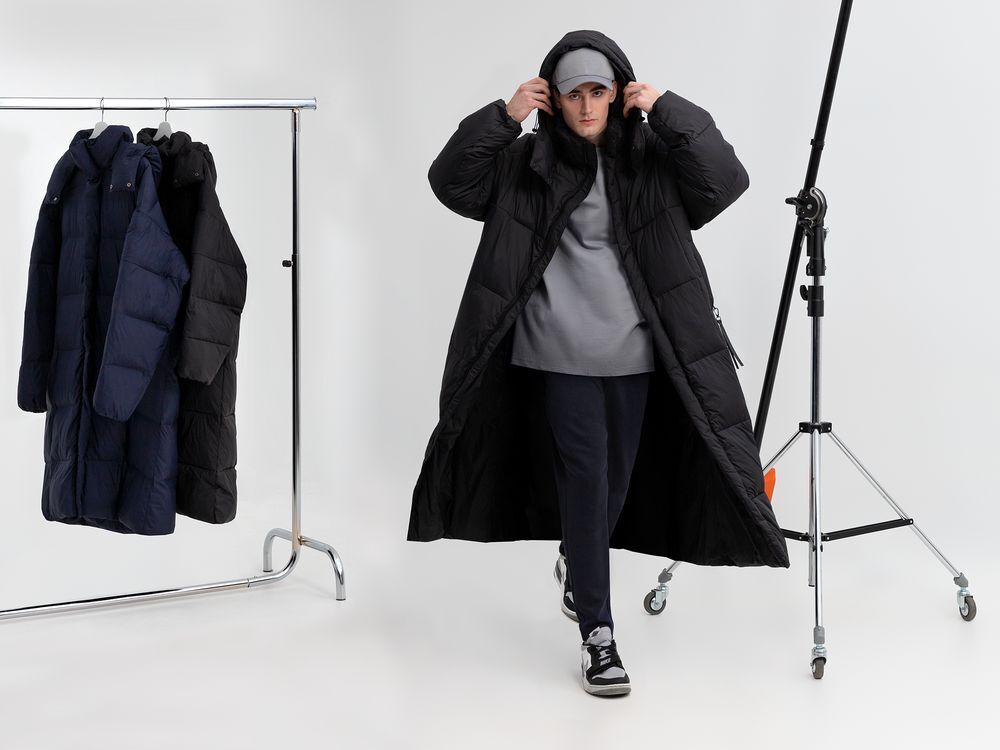 Пуховик унисекс Kapsula, серый арт.15790.10