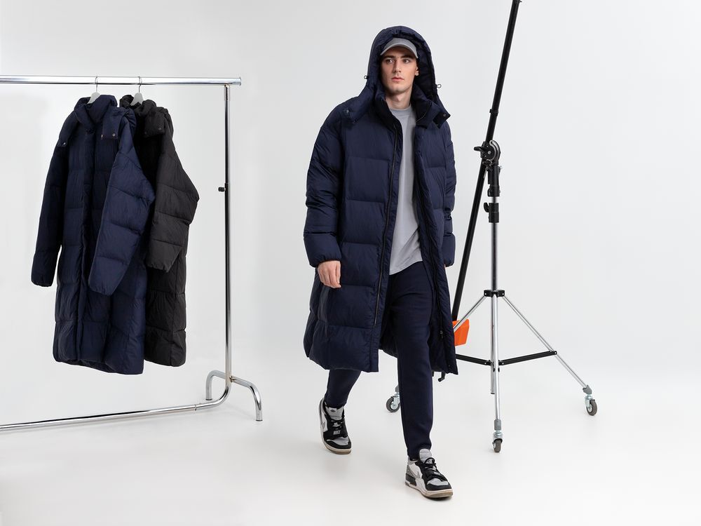 Пуховик унисекс Kapsula, серый арт.15790.10