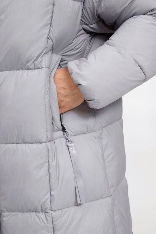 Пуховик унисекс Kapsula, серый арт.15790.10
