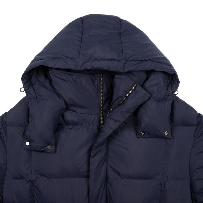 Пуховик унисекс Kapsula, темно-синий арт.15790.40