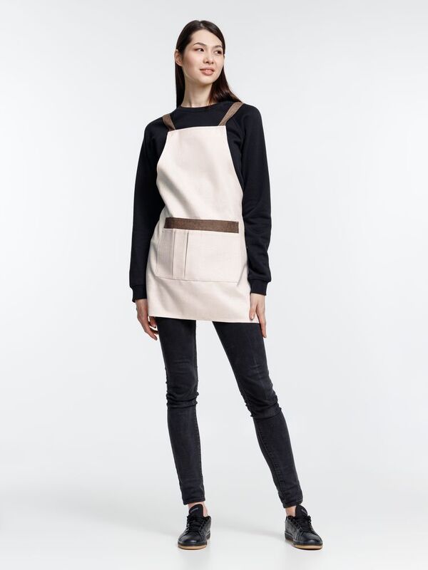 Фартук Settle In, светло-бежевый (молочный) арт.15784.00