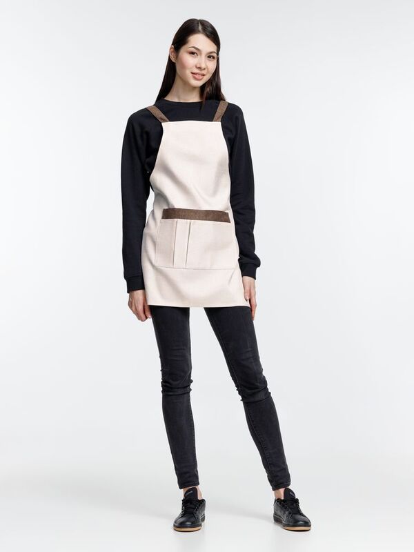 Фартук Settle In, светло-бежевый (молочный) арт.15784.00