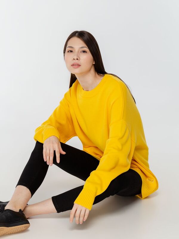 Джемпер оверсайз унисекс Stated в сумке, желтый арт.16760.80