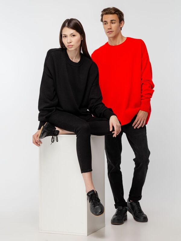 Джемпер оверсайз унисекс Stated в сумке, черный арт.16760.30