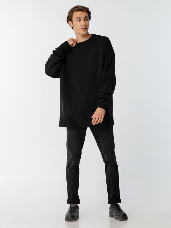 Джемпер оверсайз унисекс Stated в сумке, черный арт.16760.30