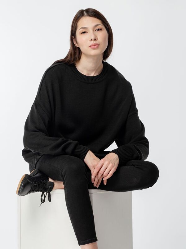 Джемпер оверсайз унисекс Stated в сумке, черный арт.16760.30