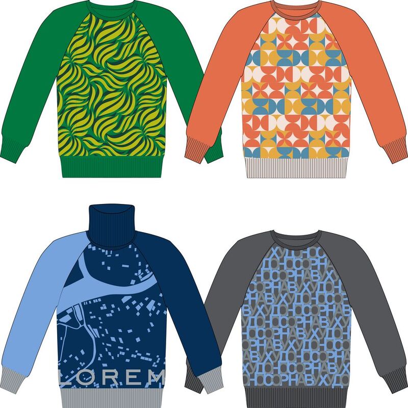 Джемпер на заказ Tricksy Net Reglan, полушерсть арт.18244.02