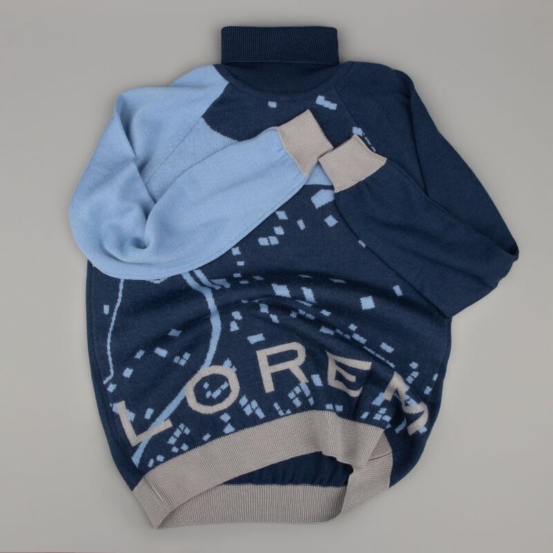 Джемпер на заказ Tricksy Net Reglan, полушерсть арт.18244.02