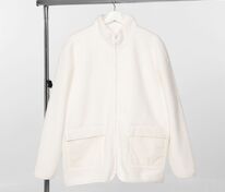 Куртка унисекс Oblako, молочно-белая арт.20419.60