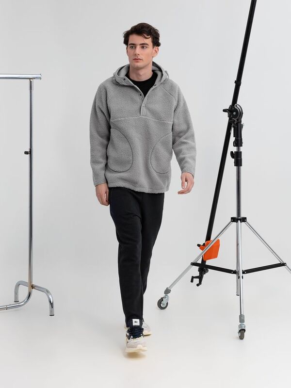 Анорак унисекс Oblako, светло-серый арт.20420.10