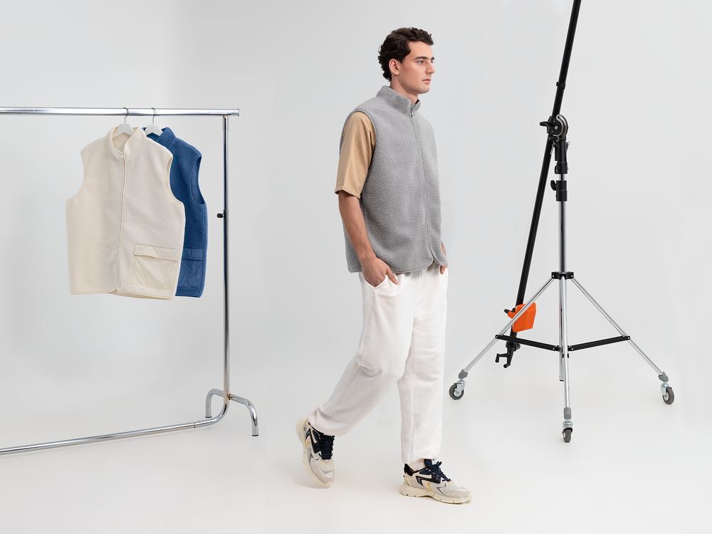 Жилет унисекс Oblako, светло-серый арт.20421.10