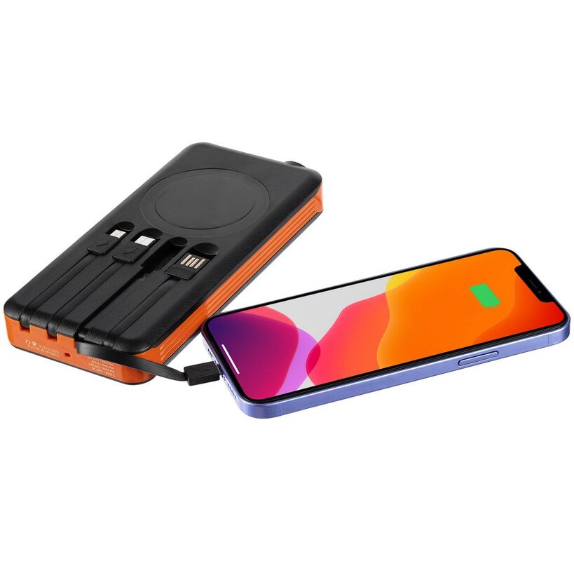 Аккумулятор Holiday Maker, 10000 мАч, оранжевый арт.24978.20