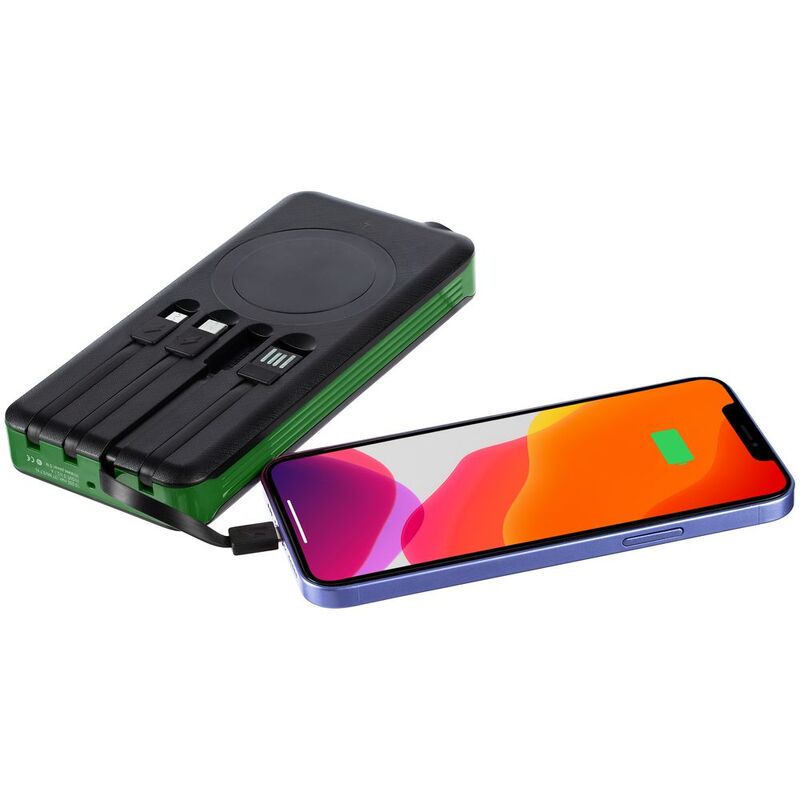 Аккумулятор Holiday Maker, 10000 мАч, зеленый арт.24978.90