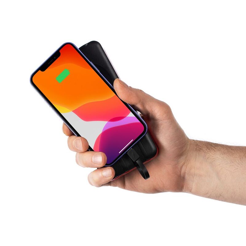 Аккумулятор с беспроводной зарядкой Holiday Maker Wireless, 10000 мАч, красный арт.24979.50