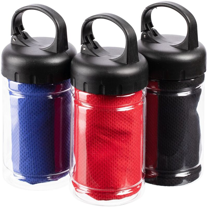 Охлаждающее полотенце Frio Mio в бутылке, красное арт.16282.50