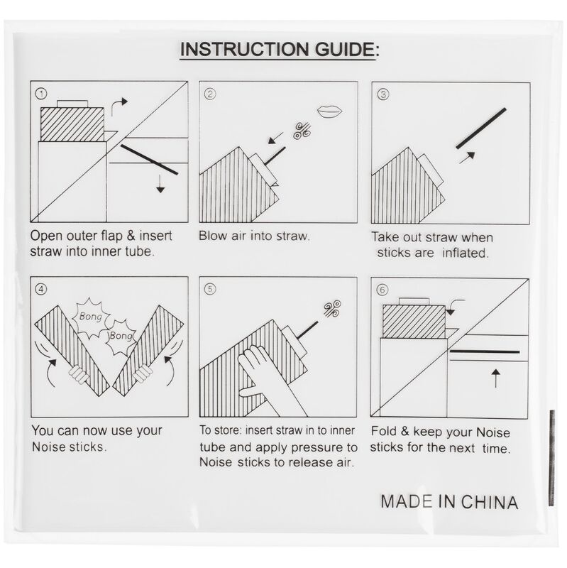 Палки-стучалки для болельщиков &laquo;Пошумим&raquo;, белые арт.16283.60