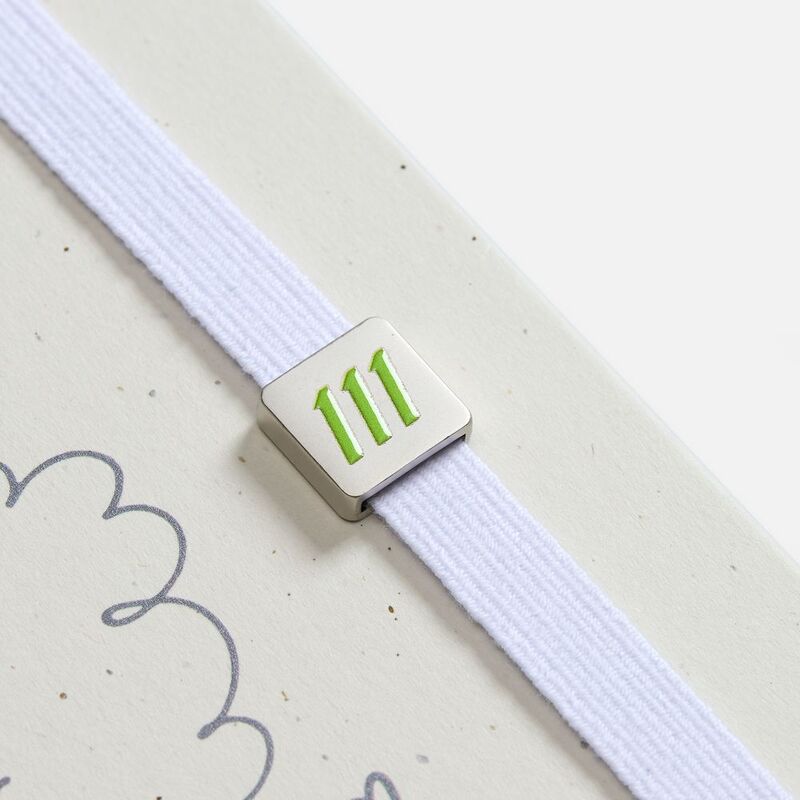 Квадратный шильдик на резинку Direct, матовый серебристый арт.16252.10