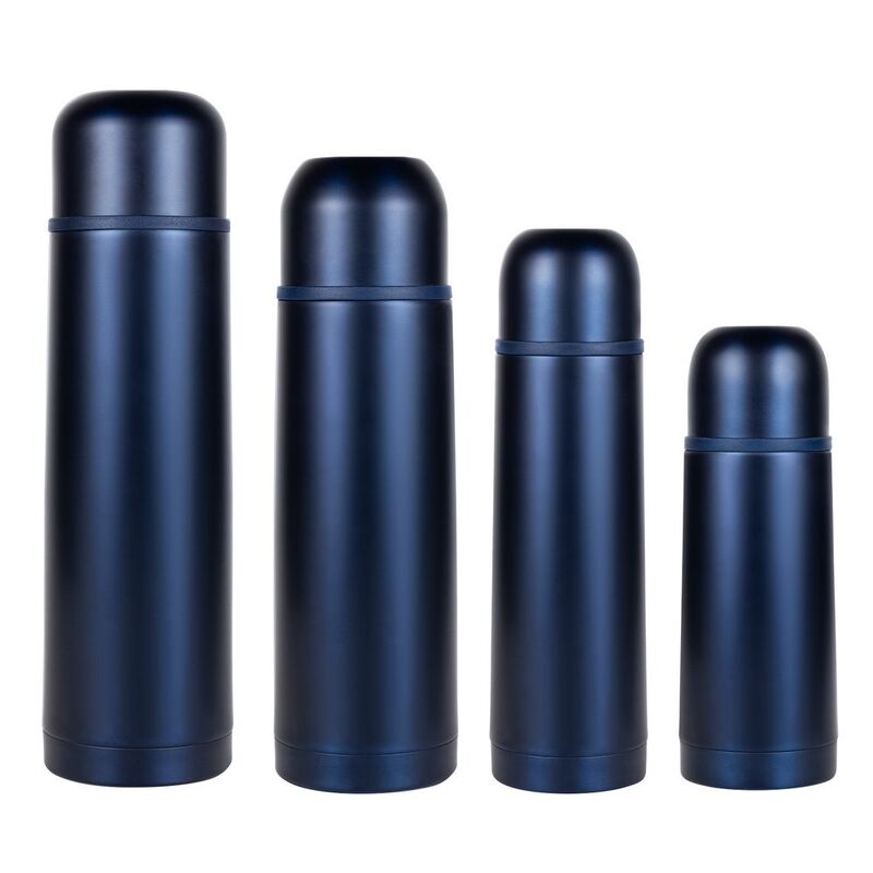 Термос Relaxika 350, темно-синий арт.13175.43