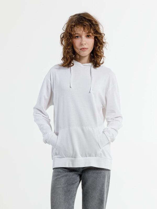 Худи унисекс Westray, белое арт.16411.60