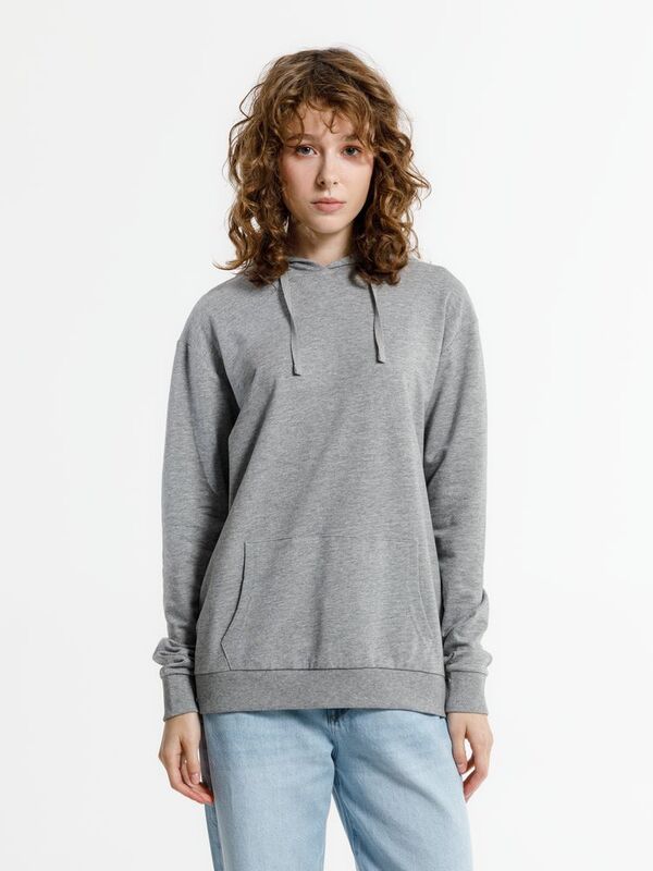 Худи унисекс Westray, серый меланж арт.16411.11
