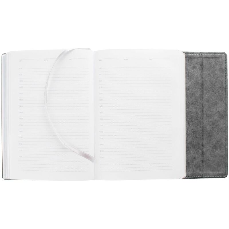 Ежедневник Flap на заказ, недатированный, серый арт.16684.10
