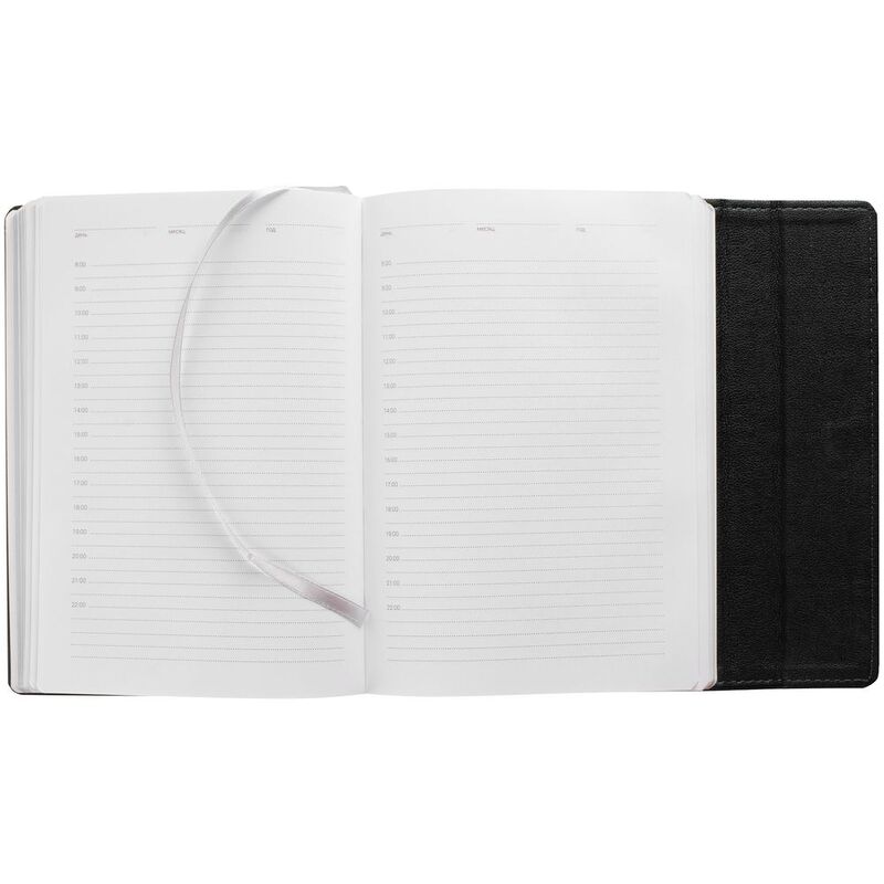 Ежедневник Flap на заказ, недатированный, черный арт.16684.33