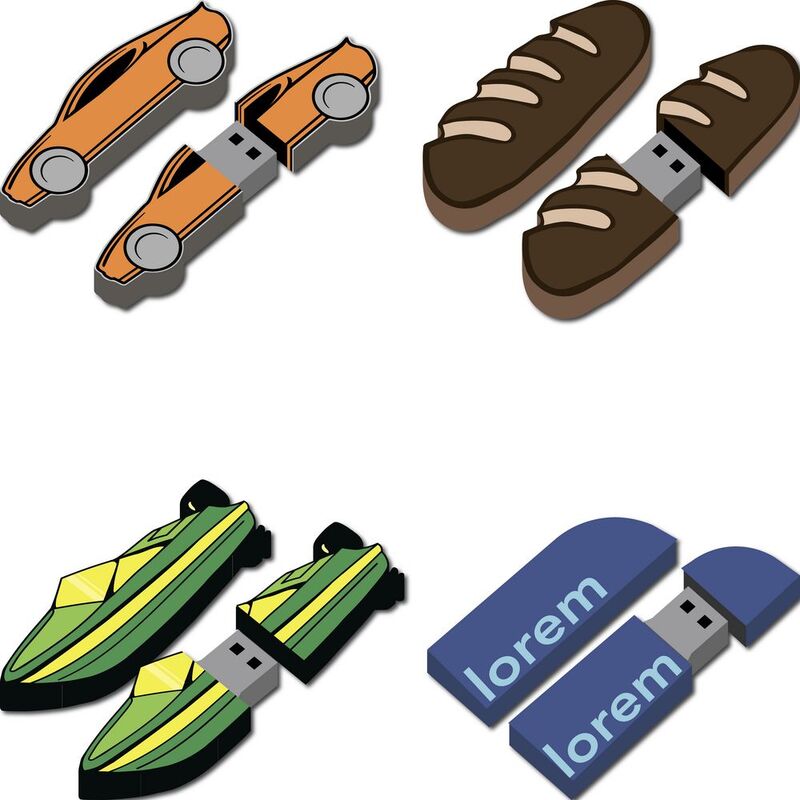 Флешка Gummi на заказ, 64 Гб арт.18930.03