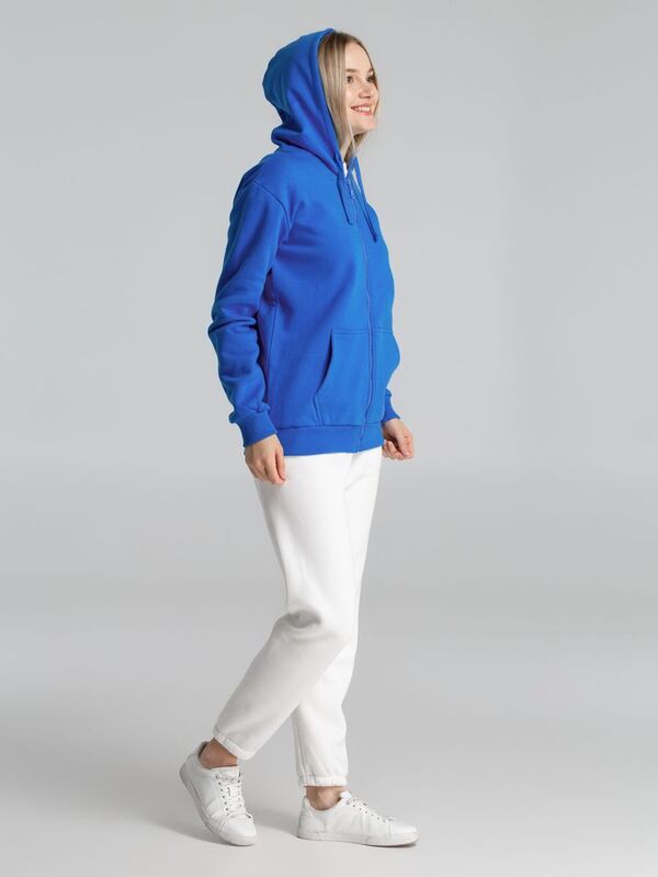 Толстовка на молнии с капюшоном Siverga Heavy 2.0, ярко-синяя арт.16216.44