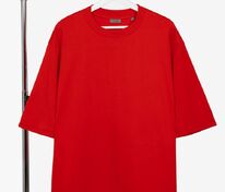 Футболка оверсайз унисекс Kosmos 2.0, красная арт.14610.50