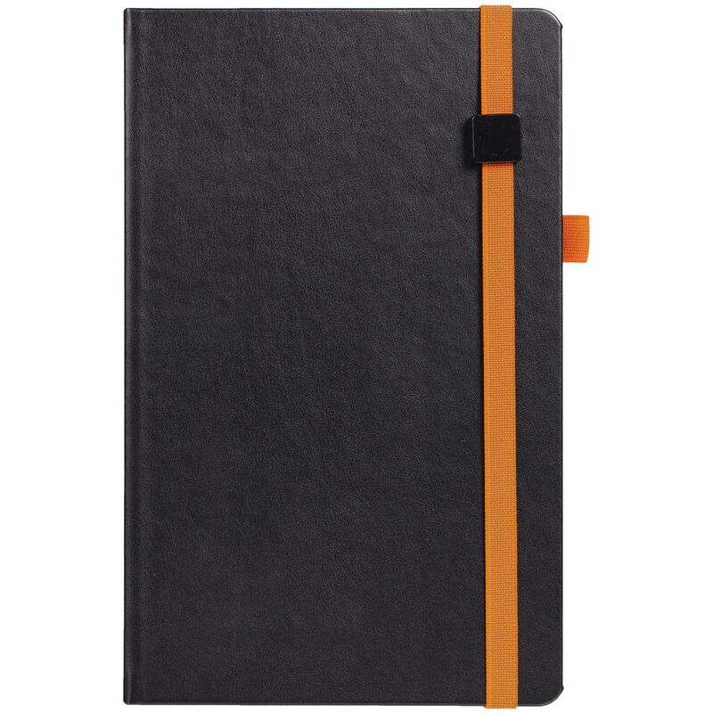 Ежедневник Ton Black, недатированный, черный с оранжевым арт.19195.32