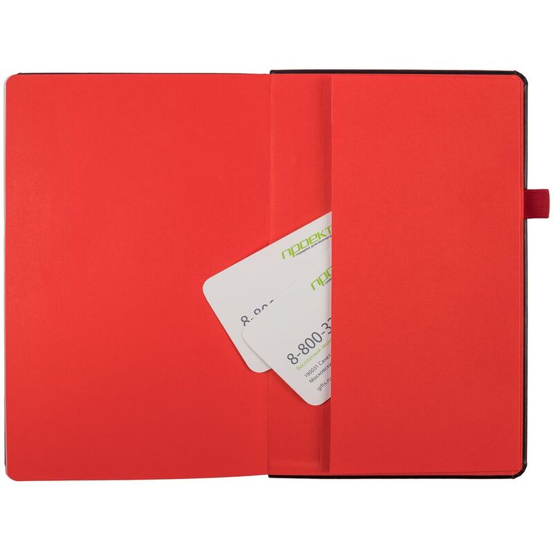 Ежедневник Ton Black, недатированный, черный с красным арт.19195.35