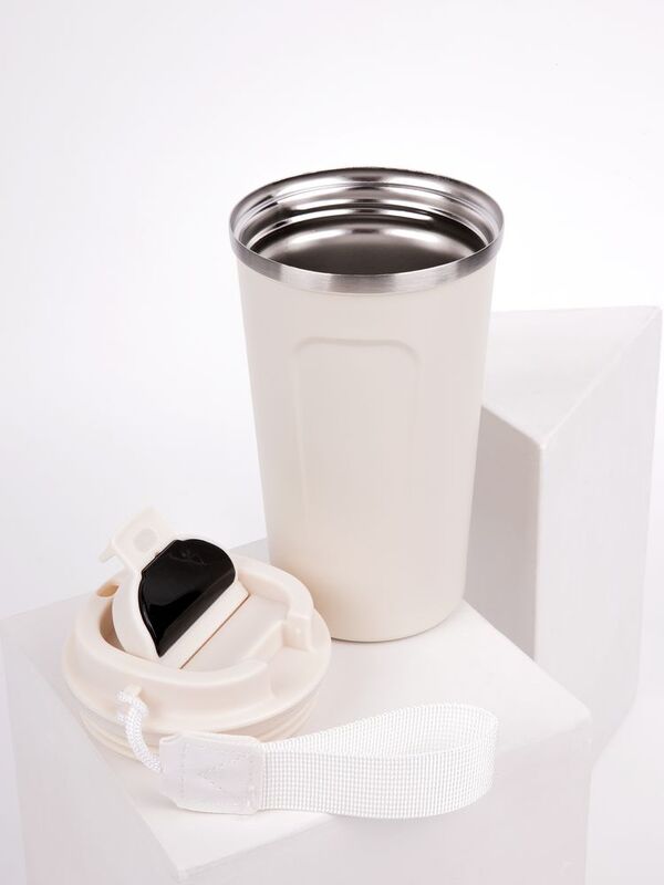 Смарт-стакан с заменяемой батареей tellMug, ver.2, молочно-белый арт.16325.60