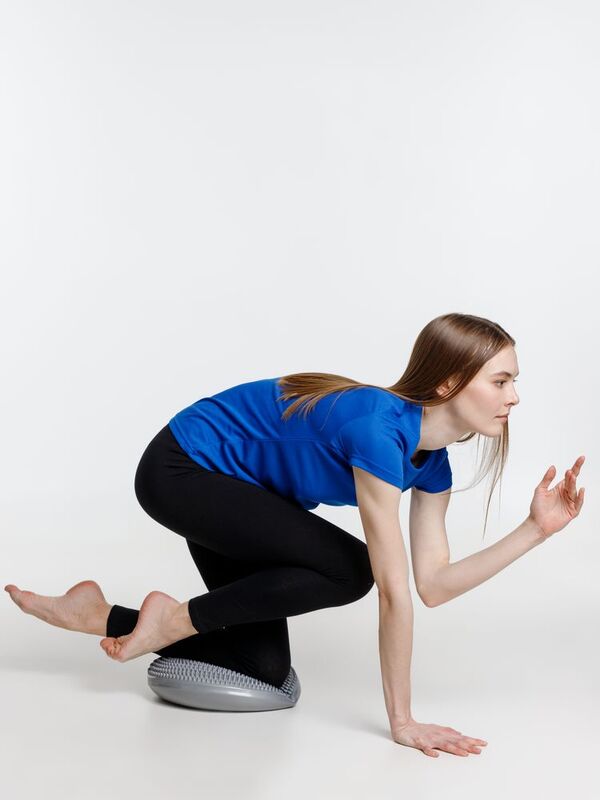 Массажная балансировочная подушка Balansa, серая арт.16327.10