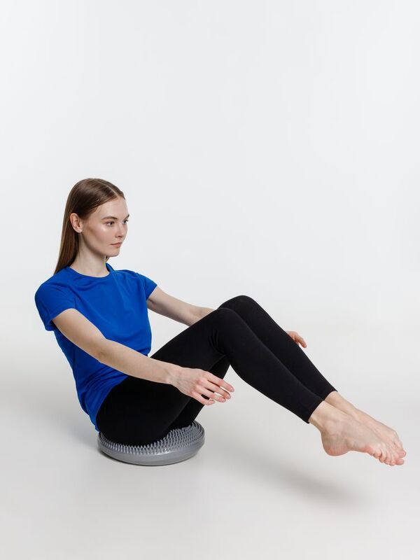 Массажная балансировочная подушка Balansa, серая арт.16327.10