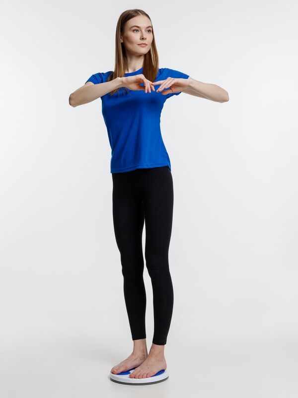 Диск здоровья вращающийся SpinTeam, белый с синим арт.16328.64