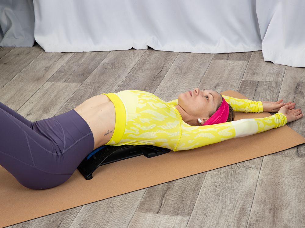 Тренажер-массажер Arco, черный с синим арт.16329.34