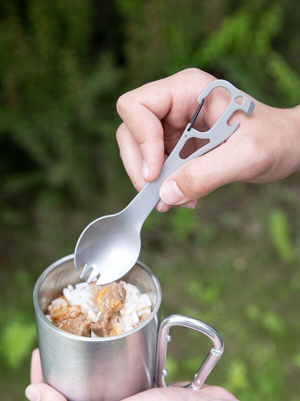 Походный столовый прибор Twin Win, стальной арт.17742.10