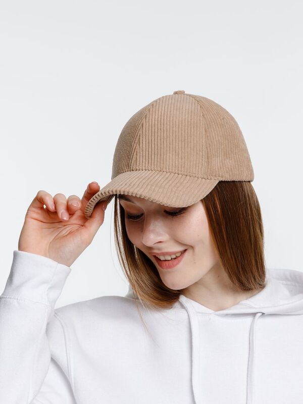 Бейсболка Soft Core, бежевая арт.16934.11