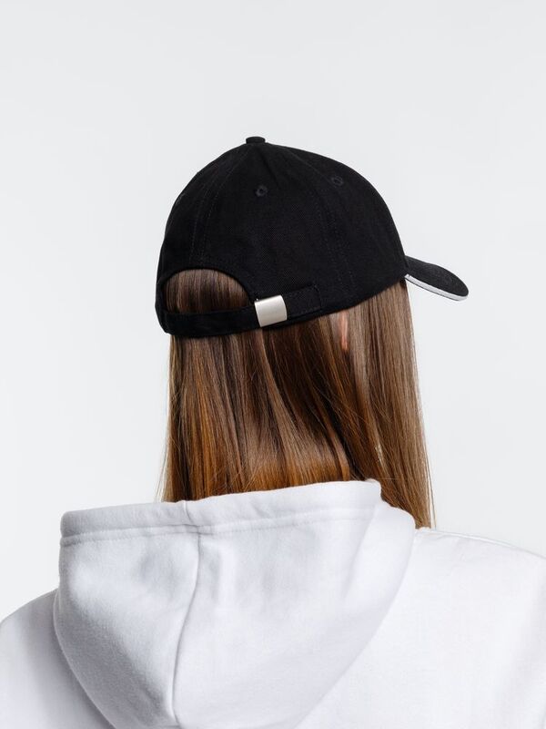 Бейсболка Spiker, черная с белым арт.16939.36