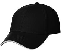 Бейсболка Spiker, черная с белым арт.16939.36