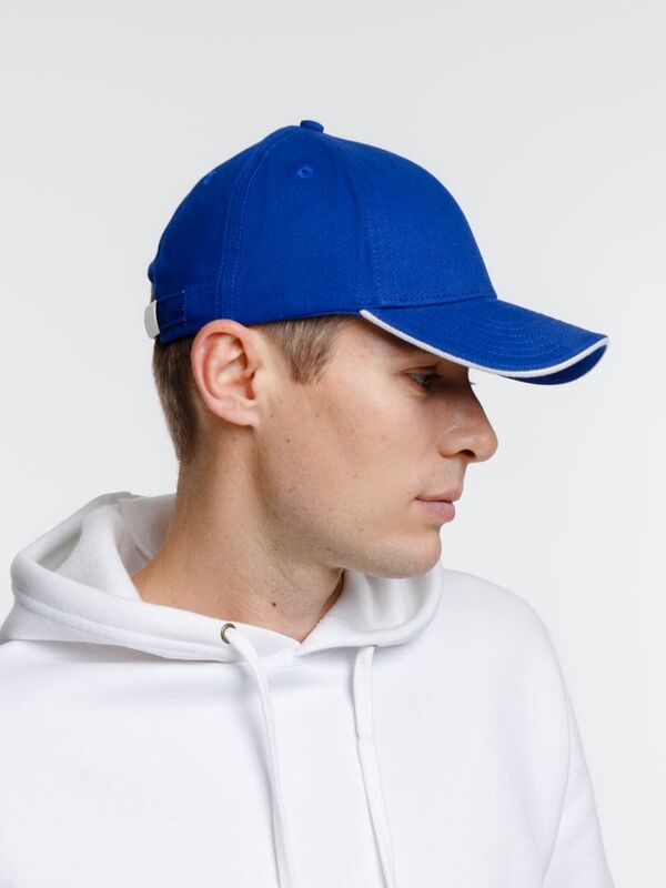 Бейсболка Spiker, ярко-синяя с белым арт.16939.46