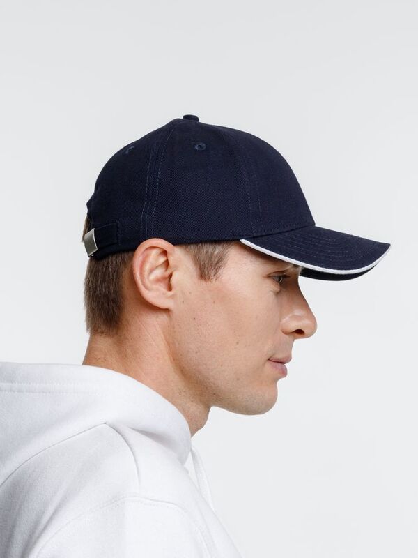 Бейсболка Spiker, темно-синяя с белым арт.16939.47