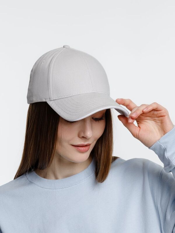 Бейсболка Spiker, серая с белым арт.16939.16