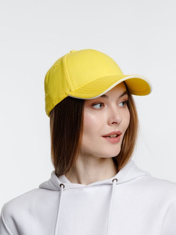 Бейсболка Spiker, желтая с белым арт.16939.86