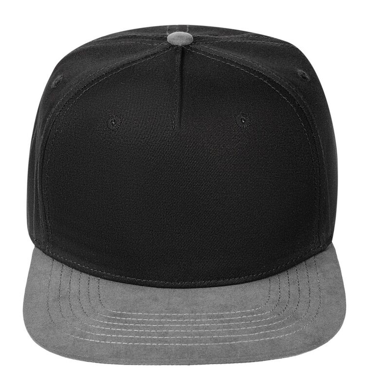 Бейсболка Foreside с прямым козырьком, черная с серым арт.16940.31