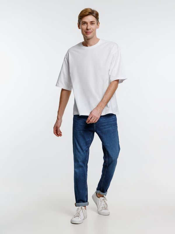 Футболка оверсайз унисекс Base Space, белая арт.16614.60