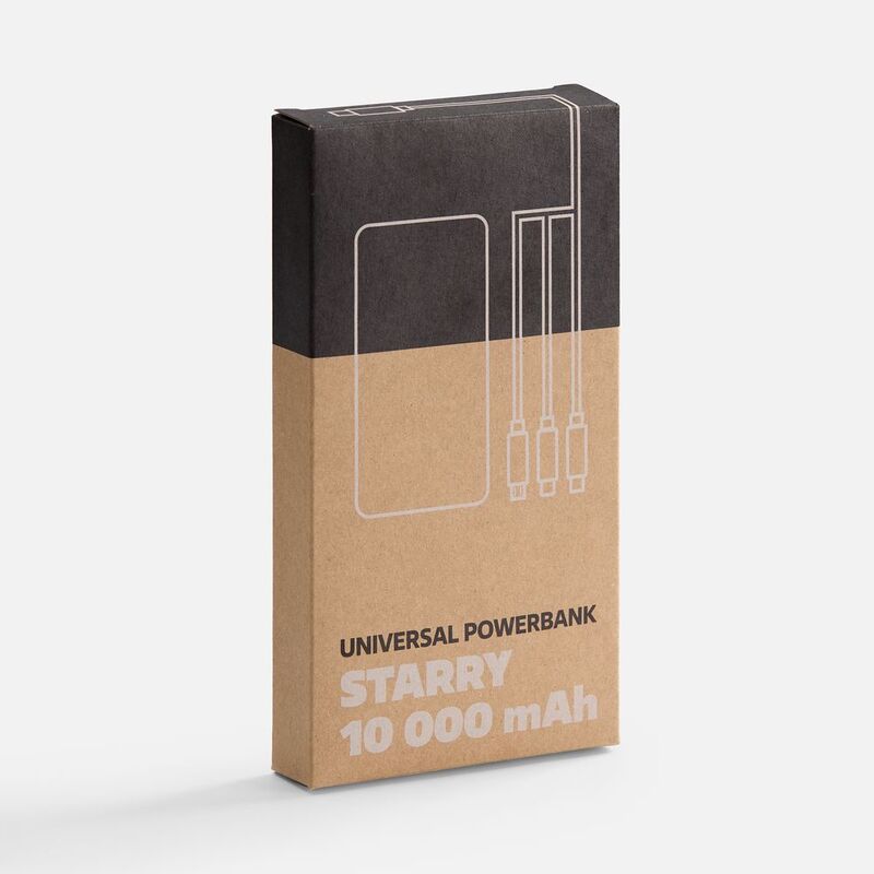 Аккумулятор Uniscend Starry, 10000 мАч, синий арт.25556.40