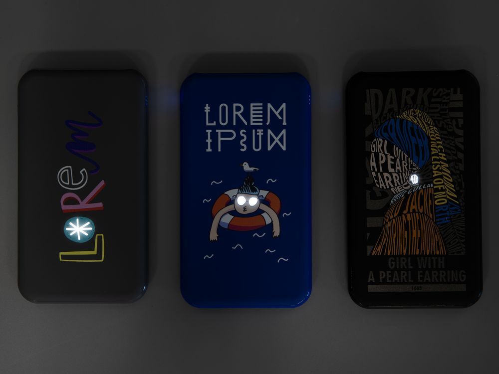 Аккумулятор Uniscend Starry с подсветкой, 5000 мАч, черный арт.25555.30