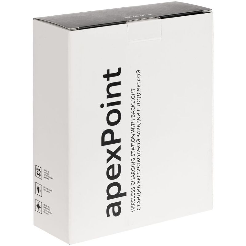 Станция для беспроводной зарядки с подсветкой apexPoint, черная арт.16339.30
